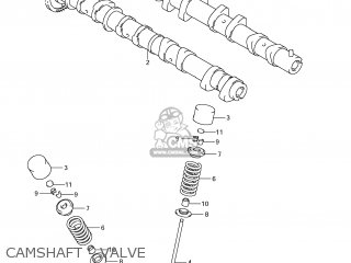 CAMSHAFT - VALVE - GSXR1000 2012 (L2) USA (E03)