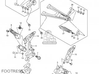FOOTREST - GSXR1000 2012 (L2) USA (E03)