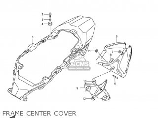 FRAME CENTER COVER - GSXR1000 2012 (L2) USA (E03)