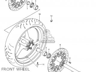 FRONT WHEEL - GSXR1000 2012 (L2) USA (E03)