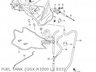 FUEL TANK (GSX-R1000 L2 E03) - GSXR1000 2012 (L2) USA (E03)