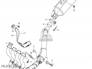 MUFFLER - GSXR1000 2012 (L2) USA (E03)