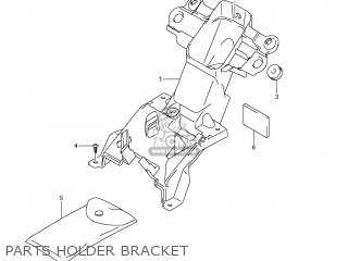 PARTS HOLDER BRACKET - GSXR1000 2012 (L2) USA (E03)