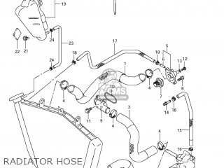 RADIATOR HOSE - GSXR1000 2012 (L2) USA (E03)