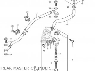 REAR MASTER CYLINDER - GSXR1000 2012 (L2) USA (E03)