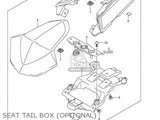 SEAT TAIL BOX (OPTIONAL) - GSXR1000 2012 (L2) USA (E03)