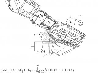 SPEEDOMETER (GSX-R1000 L2 E03) - GSXR1000 2012 (L2) USA (E03)