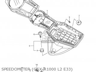 SPEEDOMETER (GSX-R1000 L2 E33) - GSXR1000 2012 (L2) USA (E03)