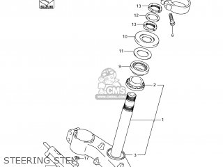 STEERING STEM - GSXR1000 2012 (L2) USA (E03)