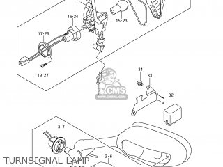 TURNSIGNAL LAMP - GSXR1000 2012 (L2) USA (E03)