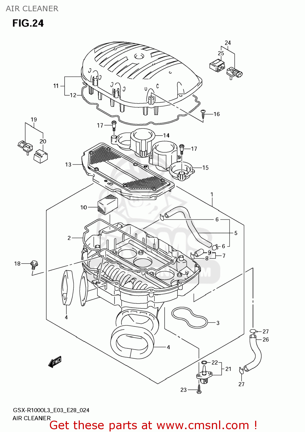 AIR CLEANER GSXR1000 2013 (L3) USA (E03)