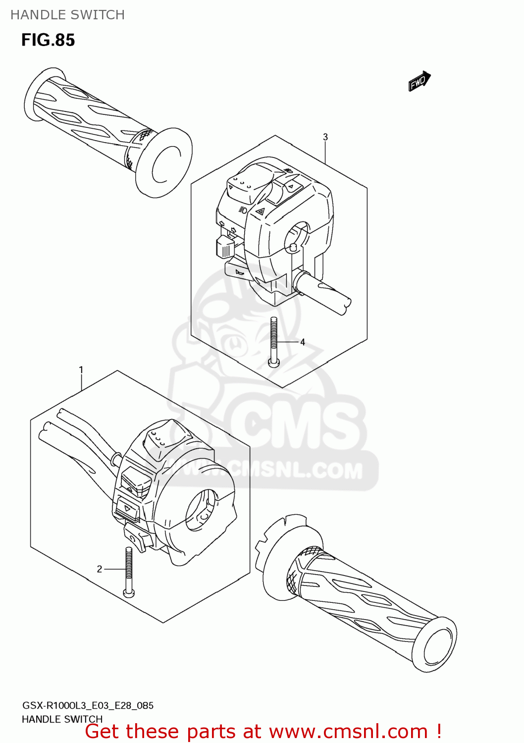 HANDLE SWITCH GSXR1000 2013 (L3) USA (E03)