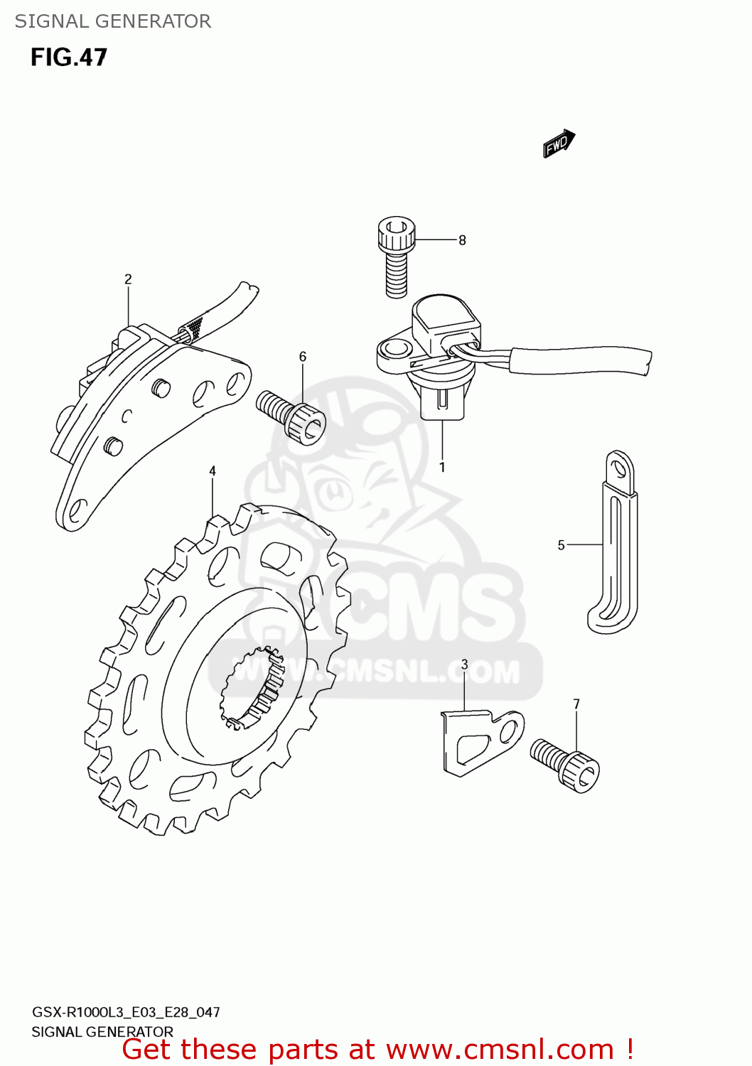 SIGNAL GENERATOR GSXR1000 2013 (L3) USA (E03)
