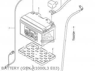 BATTERY (GSX-R1000L3 E03) - GSXR1000 2013 (L3) USA (E03)