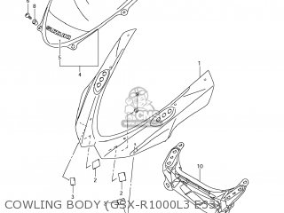 COWLING BODY (GSX-R1000L3 E33) - GSXR1000 2013 (L3) USA (E03)