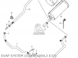 EVAP SYSTEM (GSX-R1000L3 E33) - GSXR1000 2013 (L3) USA (E03)