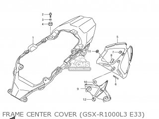 FRAME CENTER COVER (GSX-R1000L3 E33) - GSXR1000 2013 (L3) USA (E03)