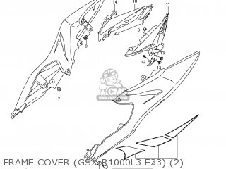 FRAME COVER (GSX-R1000L3 E33) (2) - GSXR1000 2013 (L3) USA (E03)