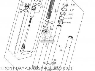 FRONT DAMPER (GSX-R1000L3 E03) - GSXR1000 2013 (L3) USA (E03)