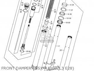 FRONT DAMPER (GSX-R1000ZL3 E28) - GSXR1000 2013 (L3) USA (E03)