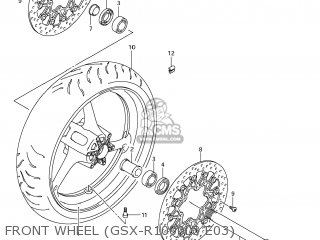 FRONT WHEEL (GSX-R1000L3 E03) - GSXR1000 2013 (L3) USA (E03)