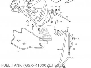 FUEL TANK (GSX-R1000ZL3 E03) - GSXR1000 2013 (L3) USA (E03)