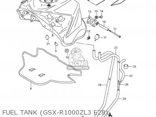 FUEL TANK (GSX-R1000ZL3 E28) - GSXR1000 2013 (L3) USA (E03)