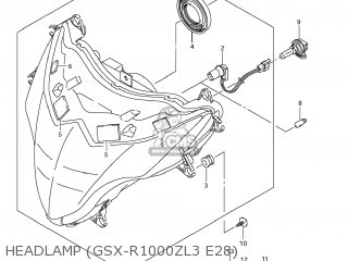 HEADLAMP (GSX-R1000ZL3 E28) - GSXR1000 2013 (L3) USA (E03)