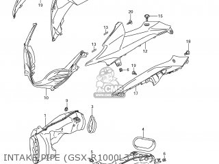INTAKE PIPE (GSX-R1000L3 E28) - GSXR1000 2013 (L3) USA (E03)