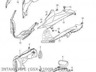 INTAKE PIPE (GSX-R1000L3 E33) - GSXR1000 2013 (L3) USA (E03)