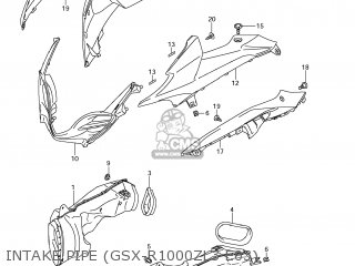 INTAKE PIPE (GSX-R1000ZL3 E03) - GSXR1000 2013 (L3) USA (E03)
