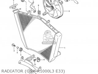 RADIATOR (GSX-R1000L3 E33) - GSXR1000 2013 (L3) USA (E03)
