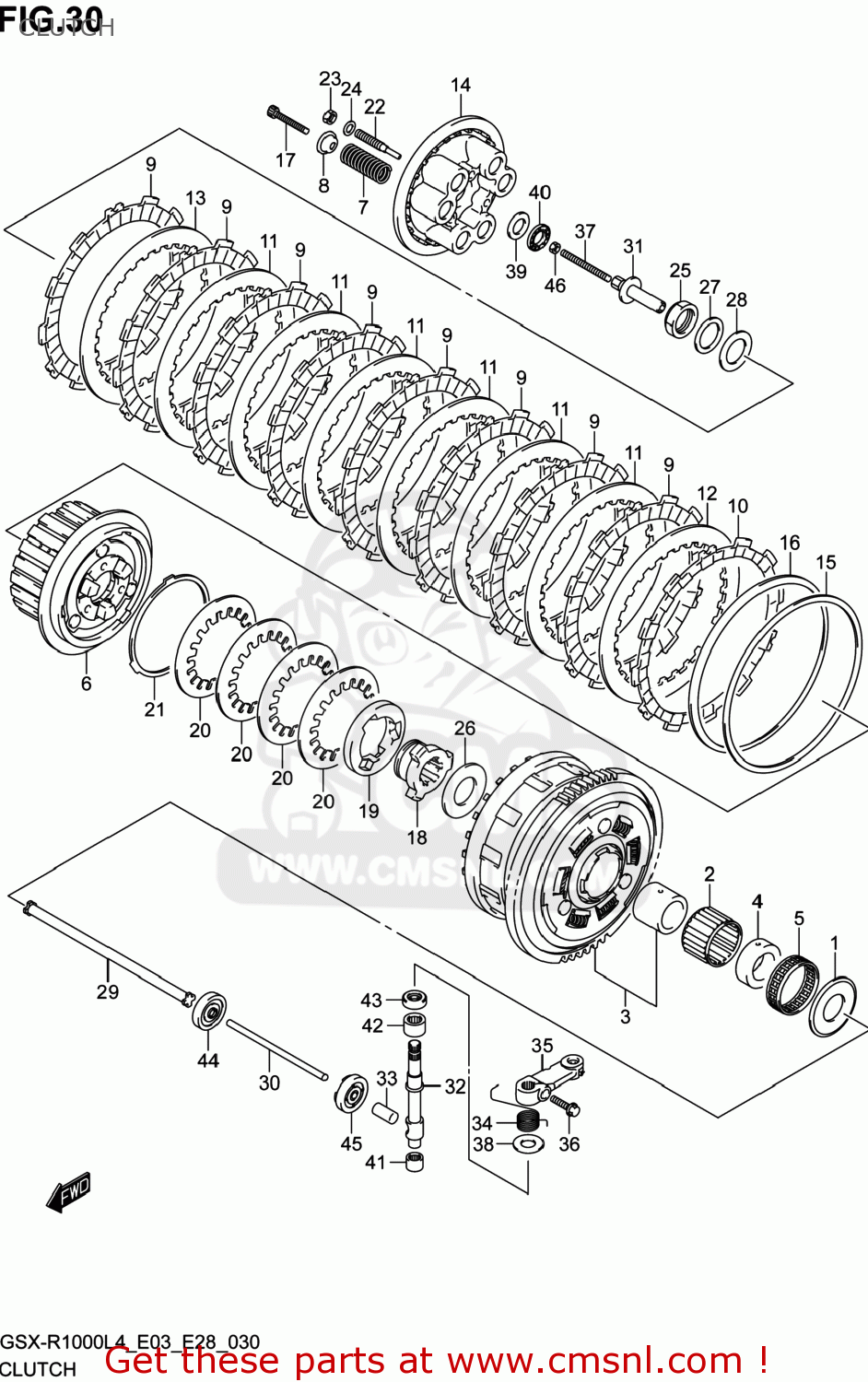 CLUTCH GSXR1000 2014 (L4) USA (E03)