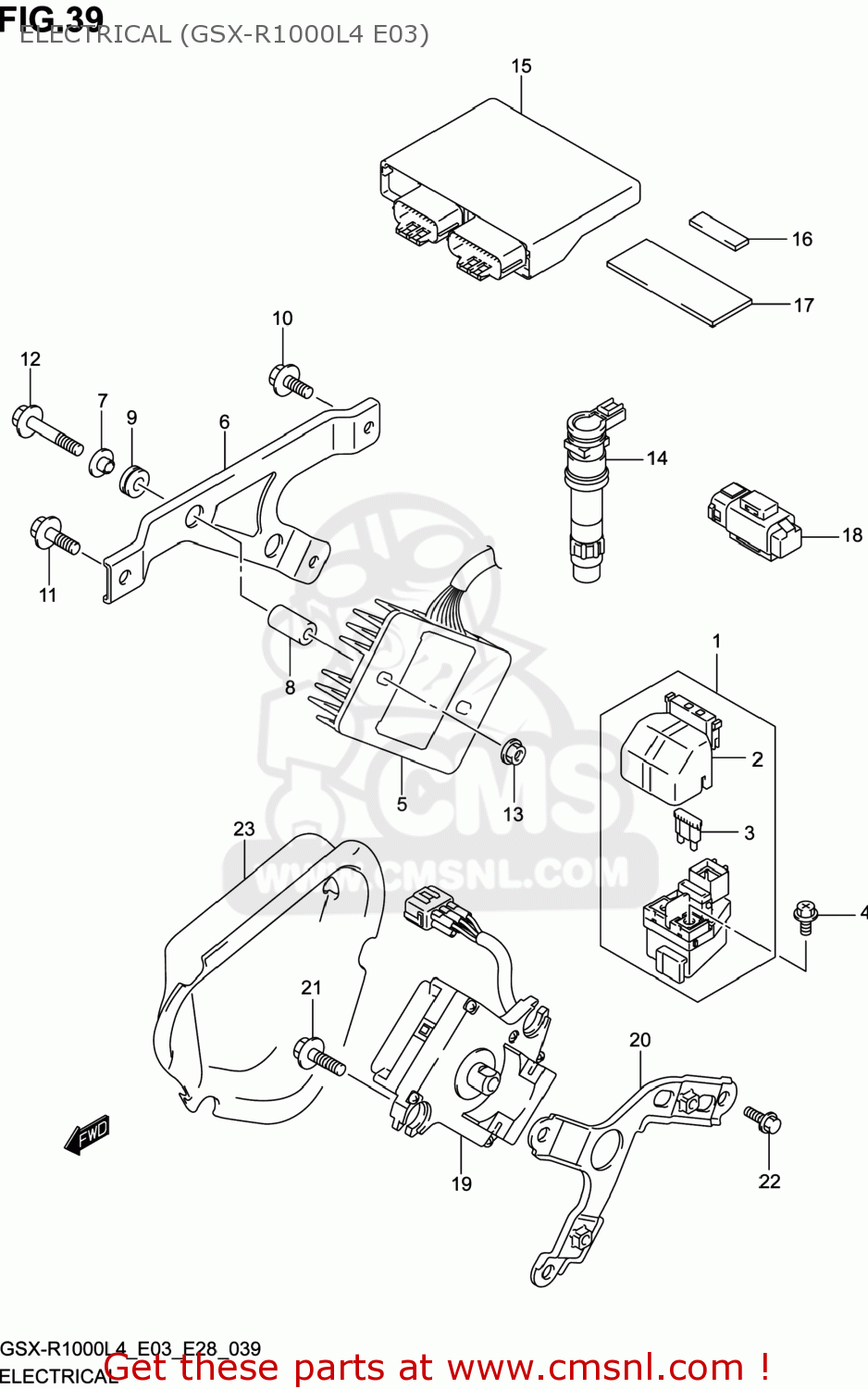 ELECTRICAL (GSX-R1000L4 E03) GSXR1000 2014 (L4) USA (E03)