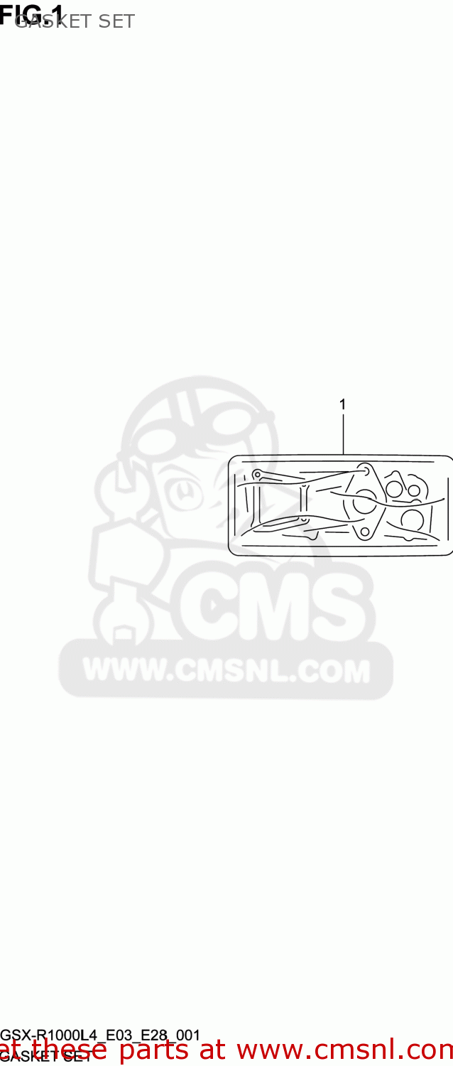 GASKET SET GSXR1000 2014 (L4) USA (E03)