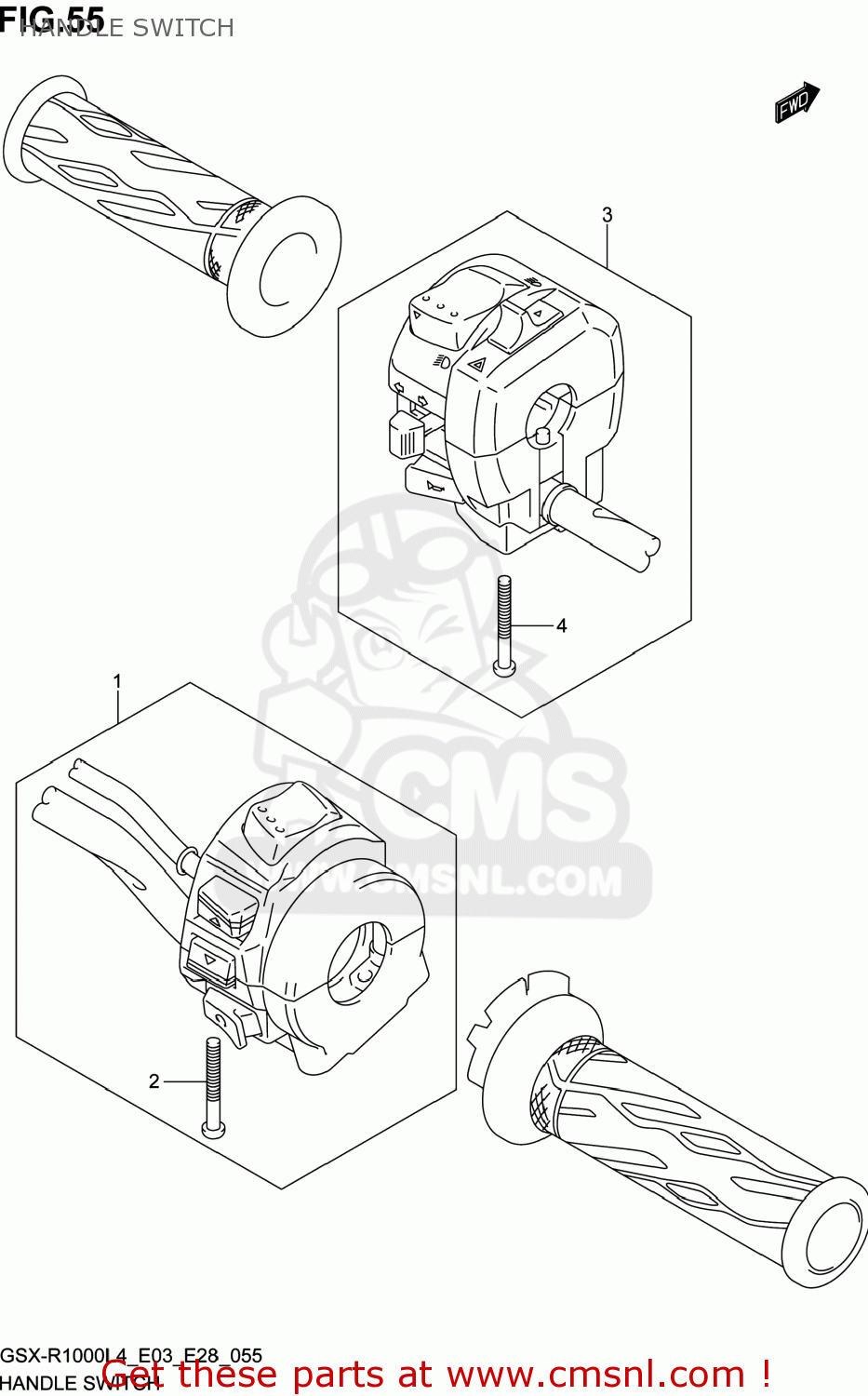 HANDLE SWITCH GSXR1000 2014 (L4) USA (E03)