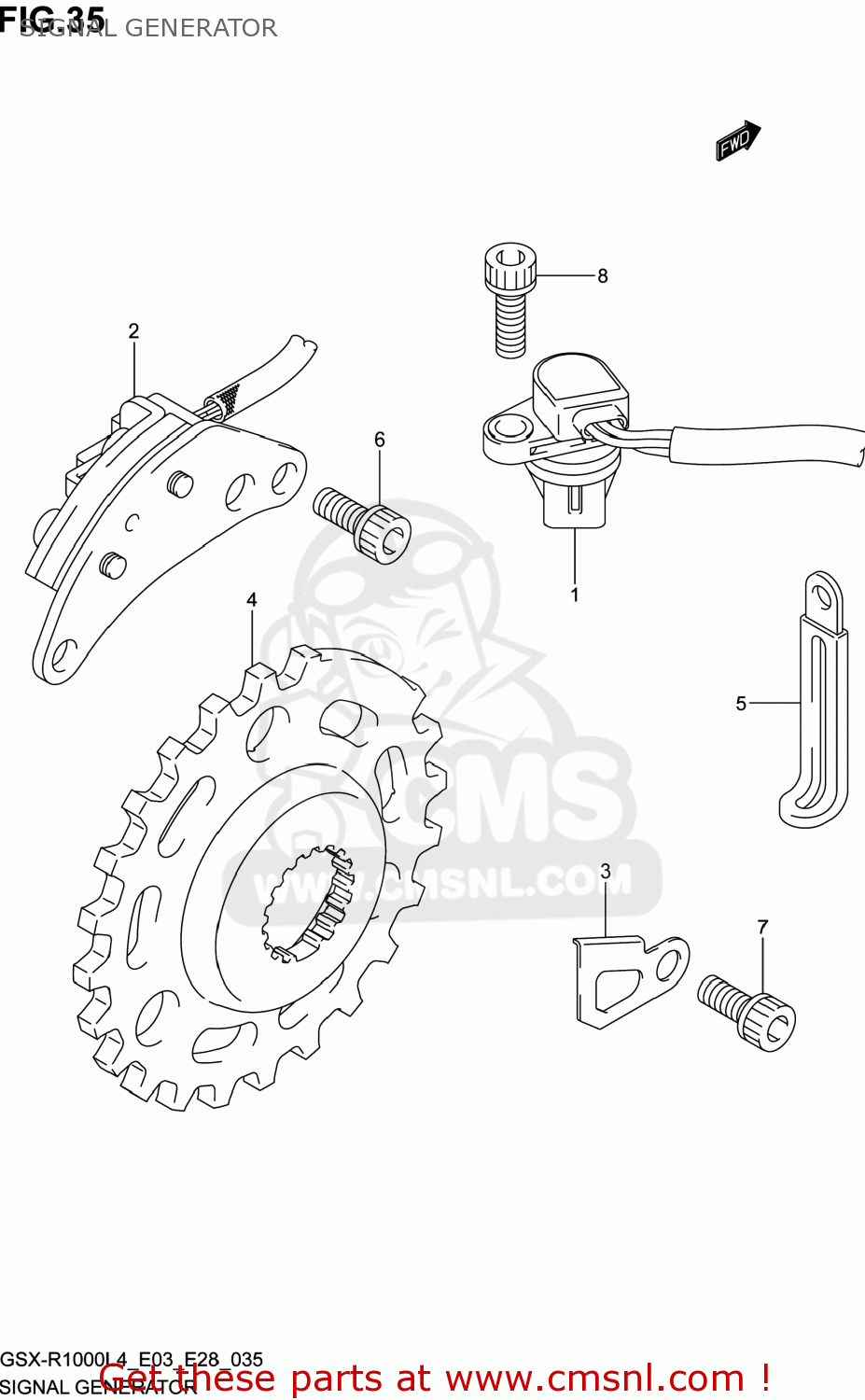 SIGNAL GENERATOR GSXR1000 2014 (L4) USA (E03)