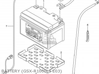 BATTERY (GSX-R1000L4 E03) - GSXR1000 2014 (L4) USA (E03)