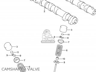 CAMSHAFT - VALVE - GSXR1000 2014 (L4) USA (E03)