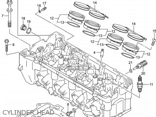 CYLINDER HEAD - GSXR1000 2014 (L4) USA (E03)