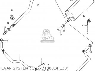 EVAP SYSTEM (GSX-R1000L4 E33) - GSXR1000 2014 (L4) USA (E03)