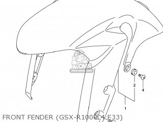 FRONT FENDER (GSX-R1000L4 E33) - GSXR1000 2014 (L4) USA (E03)