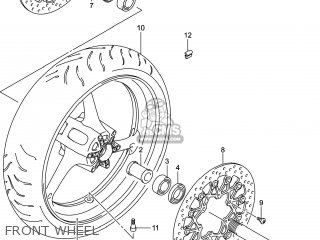 FRONT WHEEL - GSXR1000 2014 (L4) USA (E03)