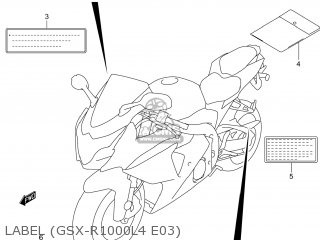 LABEL (GSX-R1000L4 E03) - GSXR1000 2014 (L4) USA (E03)