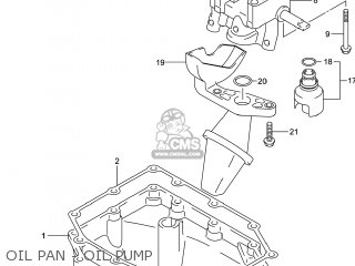 OIL PAN - OIL PUMP - GSXR1000 2014 (L4) USA (E03)