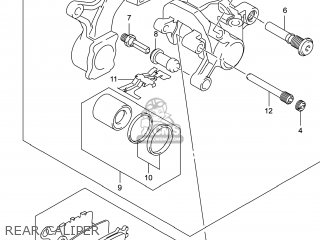 REAR CALIPER - GSXR1000 2014 (L4) USA (E03)
