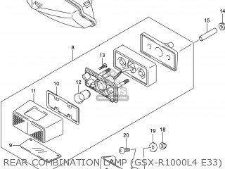 REAR COMBINATION LAMP (GSX-R1000L4 E33) - GSXR1000 2014 (L4) USA (E03)