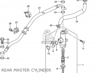 REAR MASTER CYLINDER - GSXR1000 2014 (L4) USA (E03)