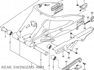 REAR SWINGING ARM - GSXR1000 2014 (L4) USA (E03)
