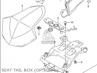SEAT TAIL BOX (OPTIONAL) - GSXR1000 2014 (L4) USA (E03)